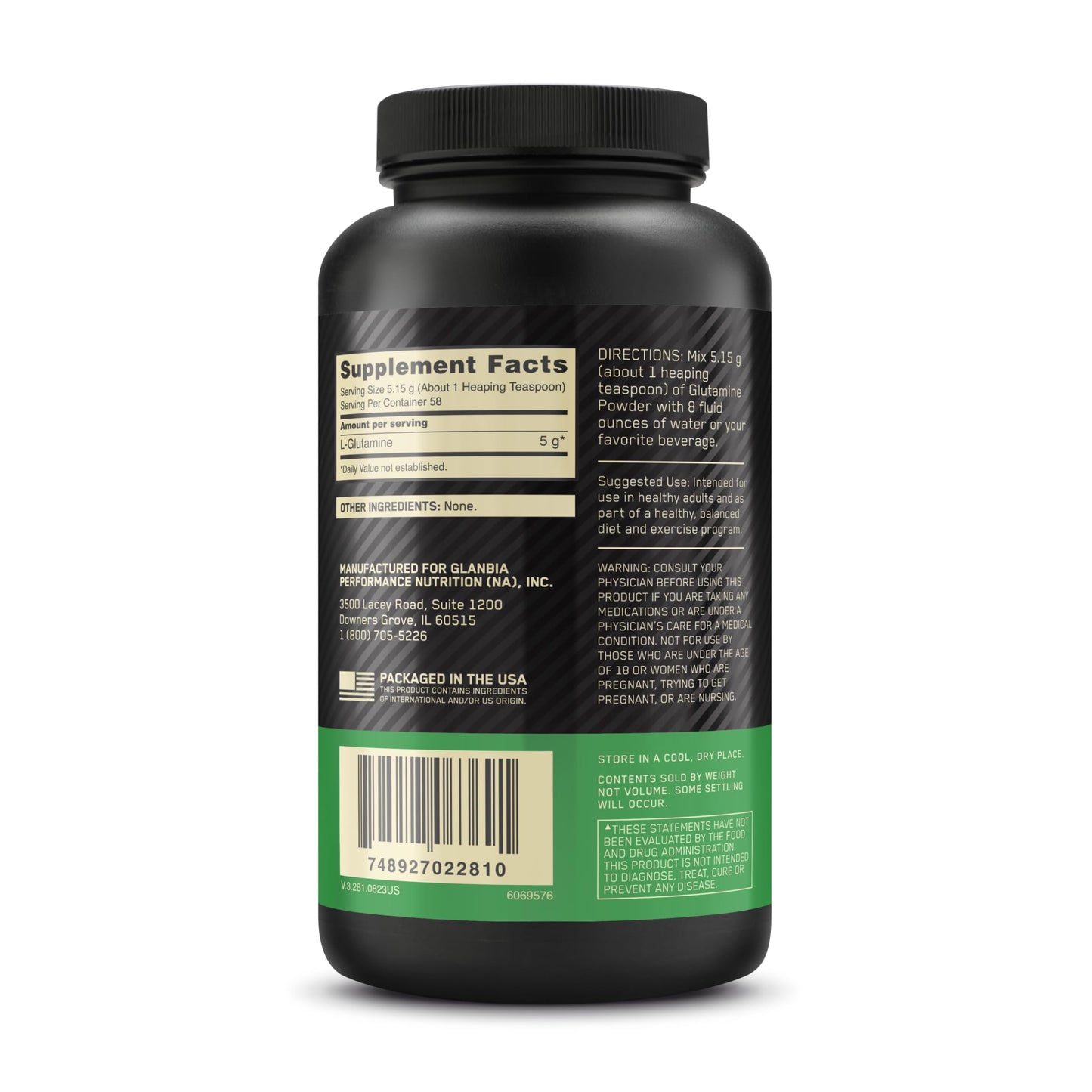 Optimum Nutrition L-Glutamine Muscle Recovery Capsules