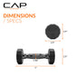 CAP Barbell 10 LB Coated Hex Dumbbell Weight Pair with Black Handle