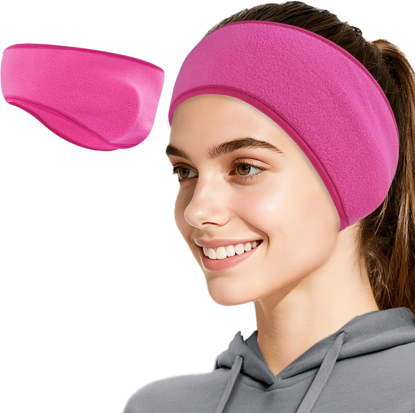 Winter Fleece Ear Warmer Headband for Men Women Kids