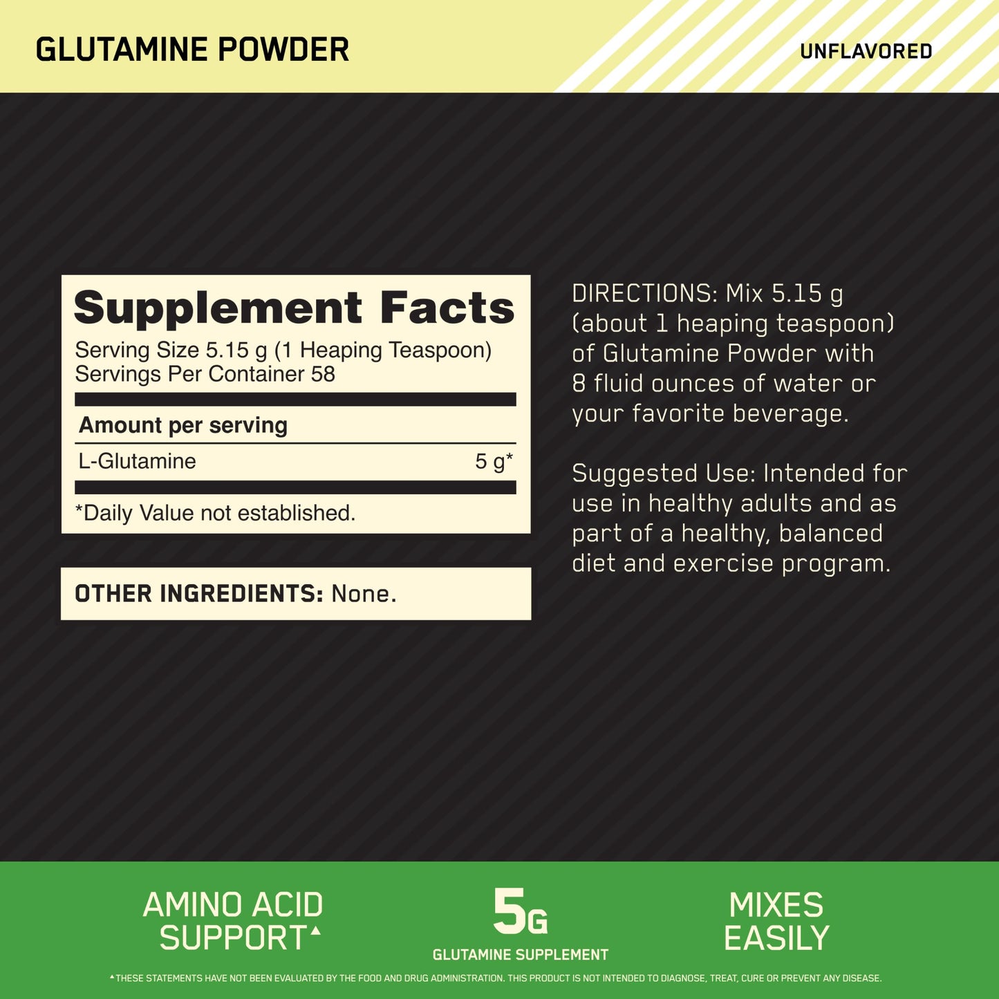 Optimum Nutrition L-Glutamine Muscle Recovery Capsules