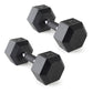 CAP Barbell 10 LB Coated Hex Dumbbell Weight Pair with Black Handle
