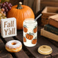 Joyseller Halloween Glass Cup, 18oz Cute Ghost Cat Iced Coffee Can Glass Tumbler