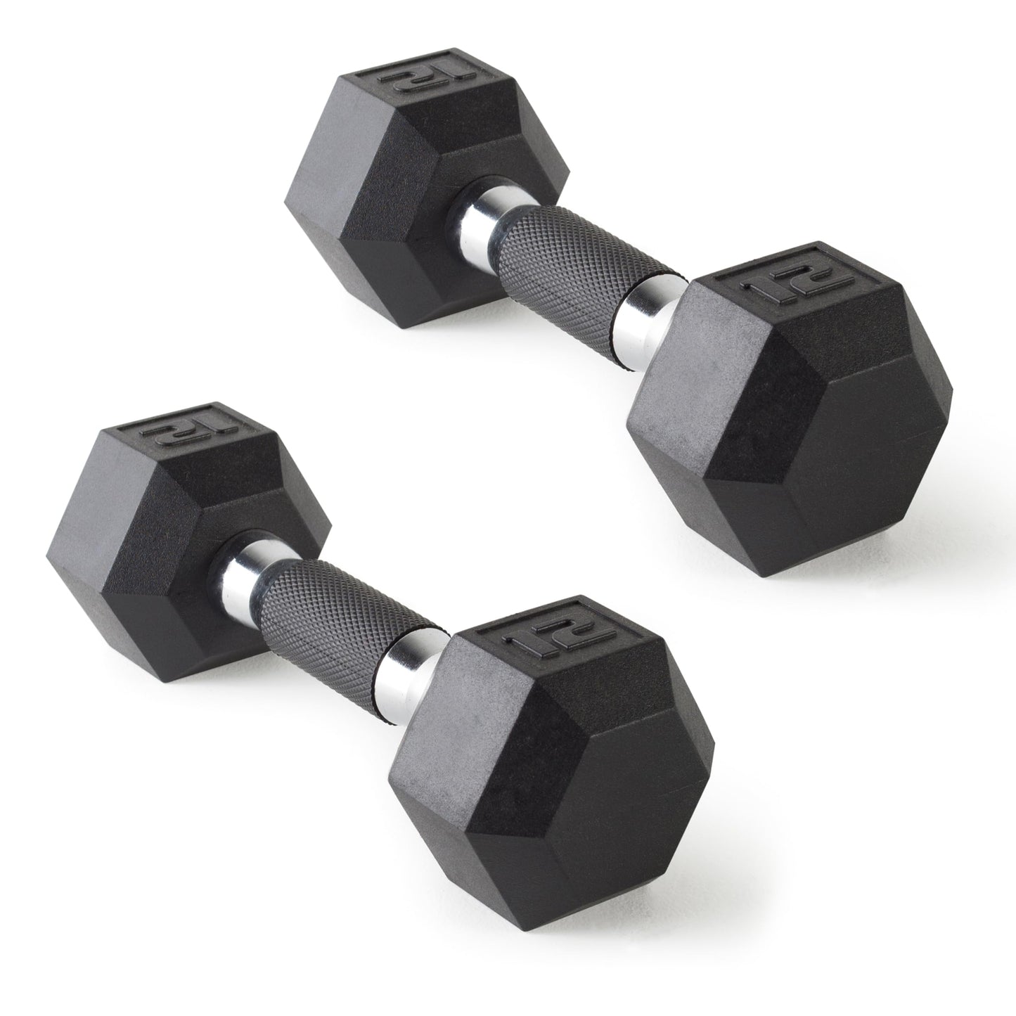 CAP Barbell 10 LB Coated Hex Dumbbell Weight Pair with Black Handle
