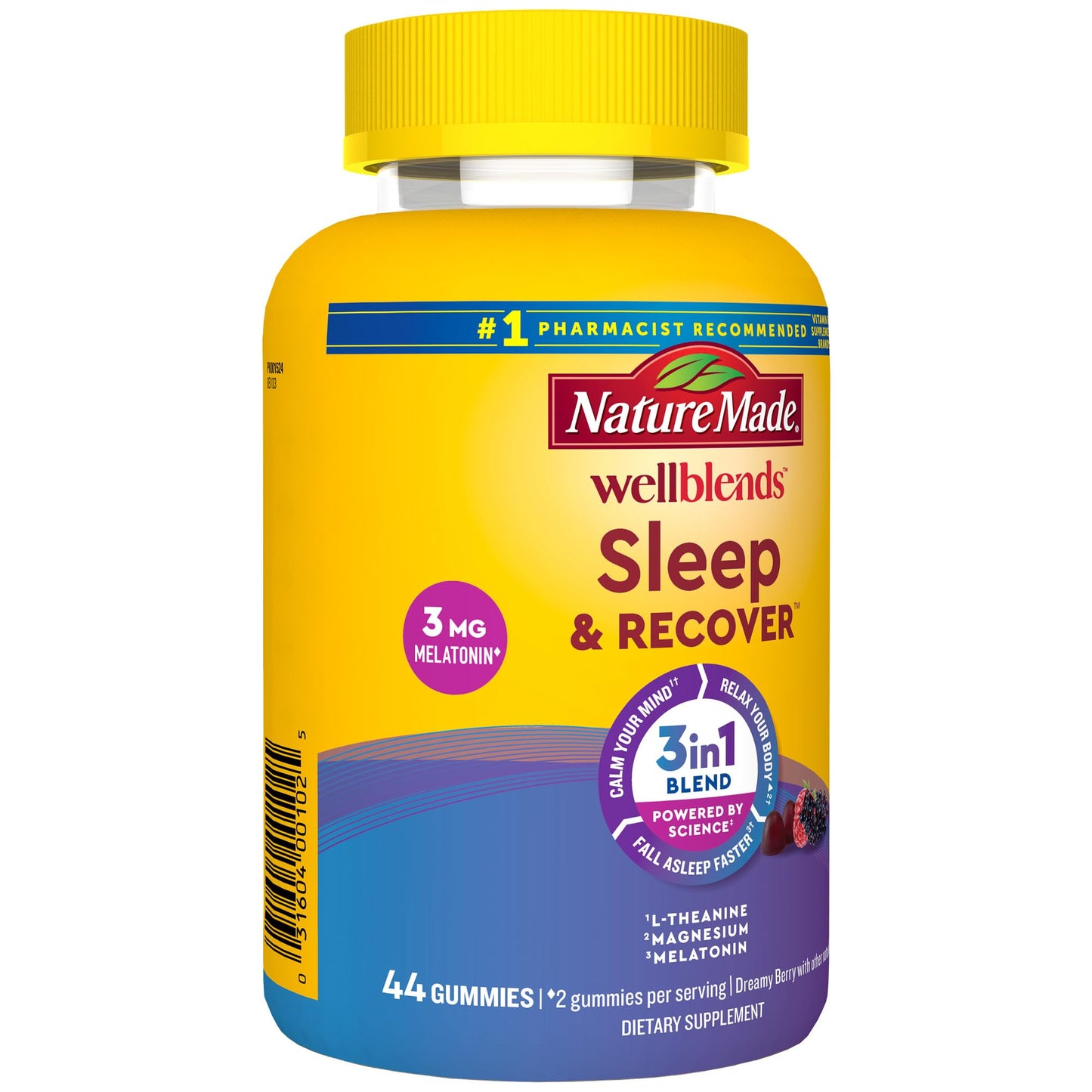 Nature Made Wellblends Sleep and Recover,  44 Gummies