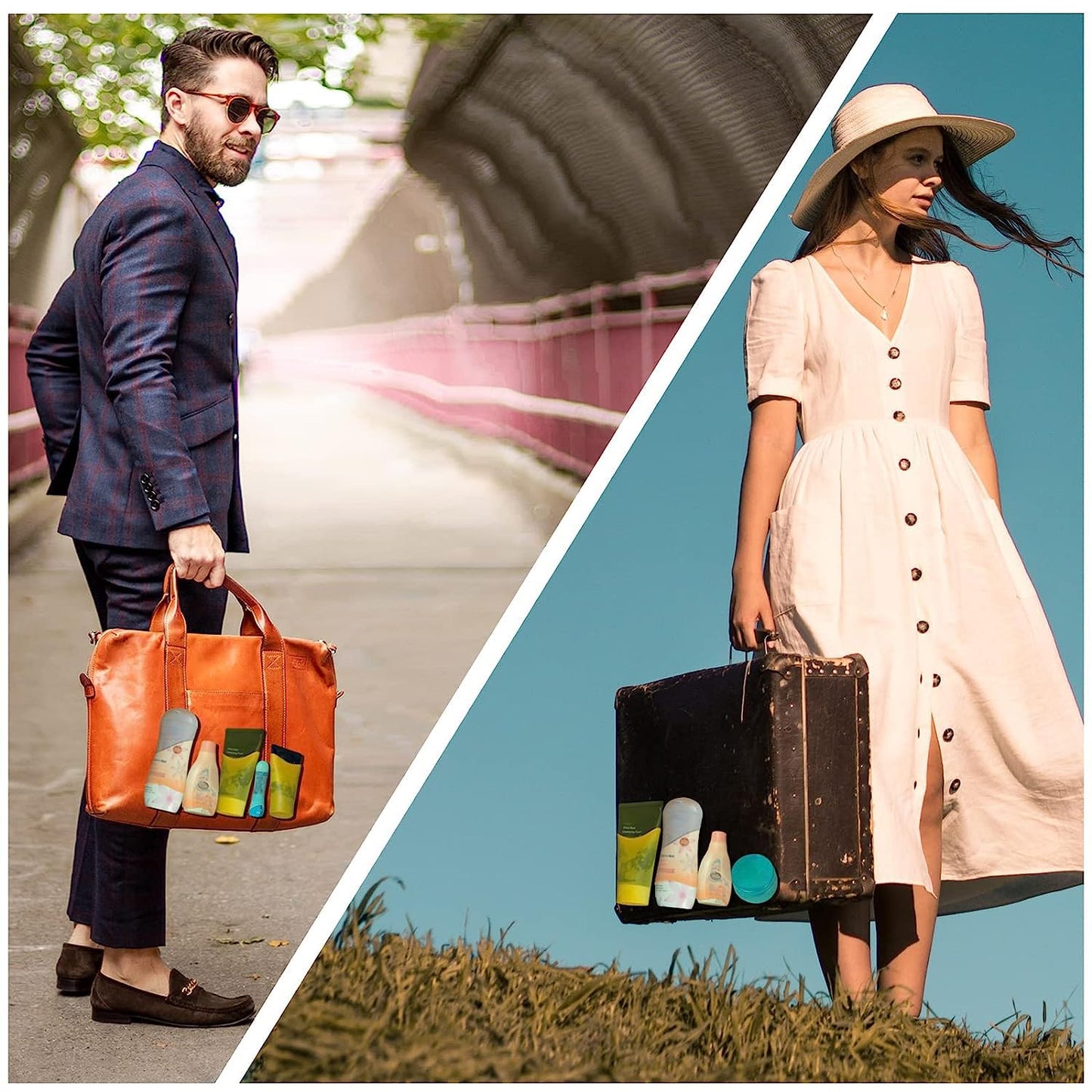 TRANOMOS 10 Pack Silicone Bottle Covers Travel