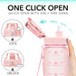 Alwager 32oz Motivational Water Bottles with Time Marker & Fruit Strainer