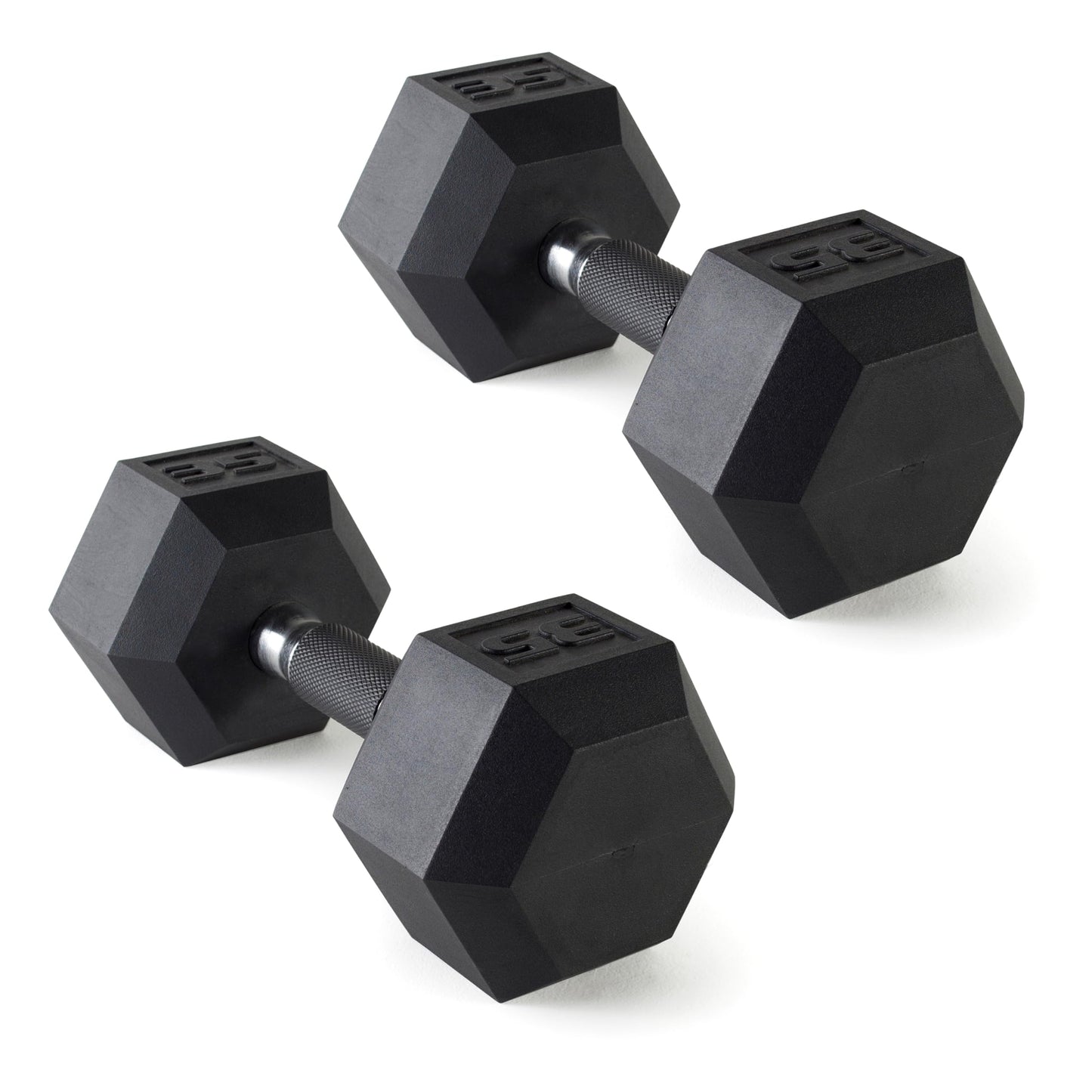 CAP Barbell 10 LB Coated Hex Dumbbell Weight Pair with Black Handle