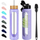FULBEVY Glass Water Bottles 64 oz