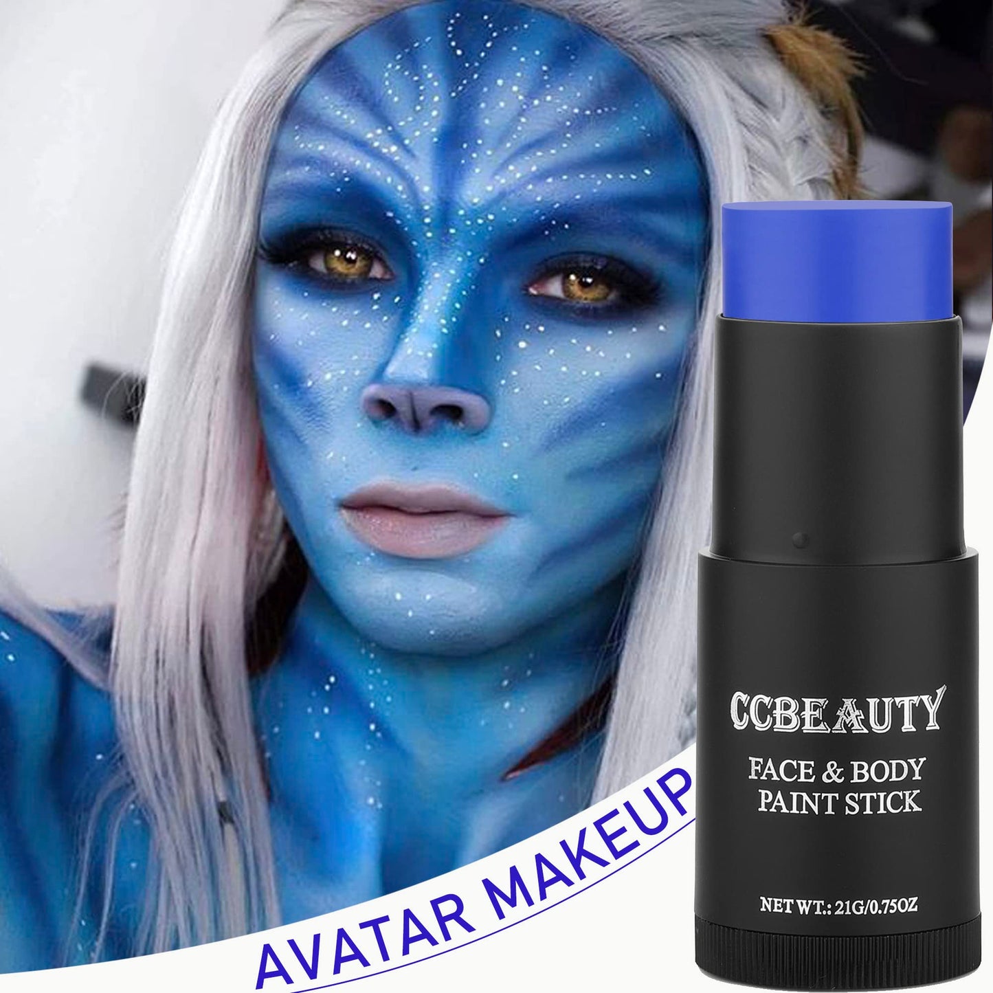 CCbeauty Witch Green Face Paint Stick, Face Painting Kit