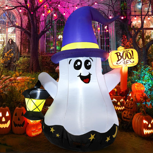 GOOSH 5 FT Halloween Inflatables Ghost Outdoor Decorations