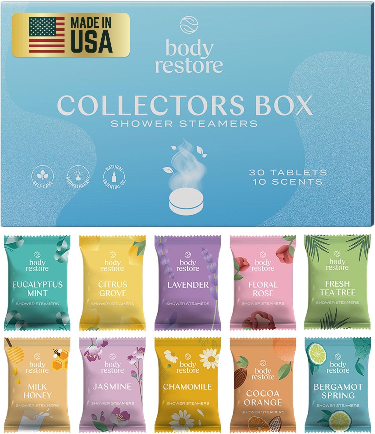 Body Restore Shower Steamers Aromatherapy 6 Pack