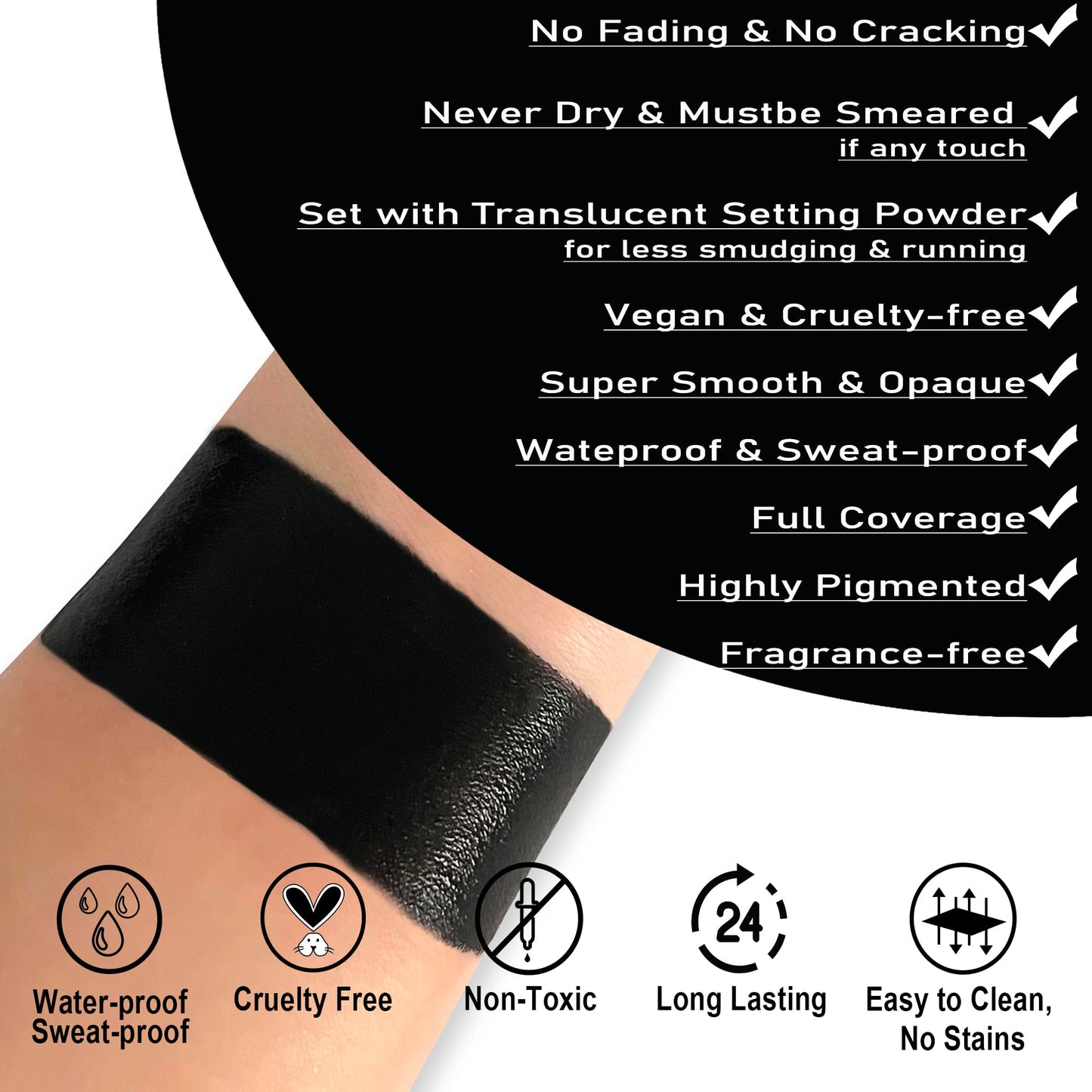CCbeauty Witch Green Face Paint Stick, Face Painting Kit