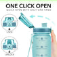 Alwager 32oz Motivational Water Bottles with Time Marker & Fruit Strainer