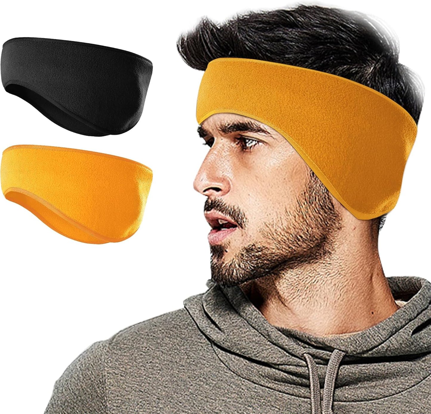 Winter Fleece Ear Warmer Headband for Men Women Kids