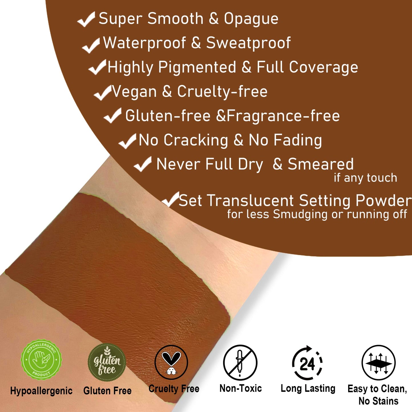 CCbeauty Witch Green Face Paint Stick, Face Painting Kit