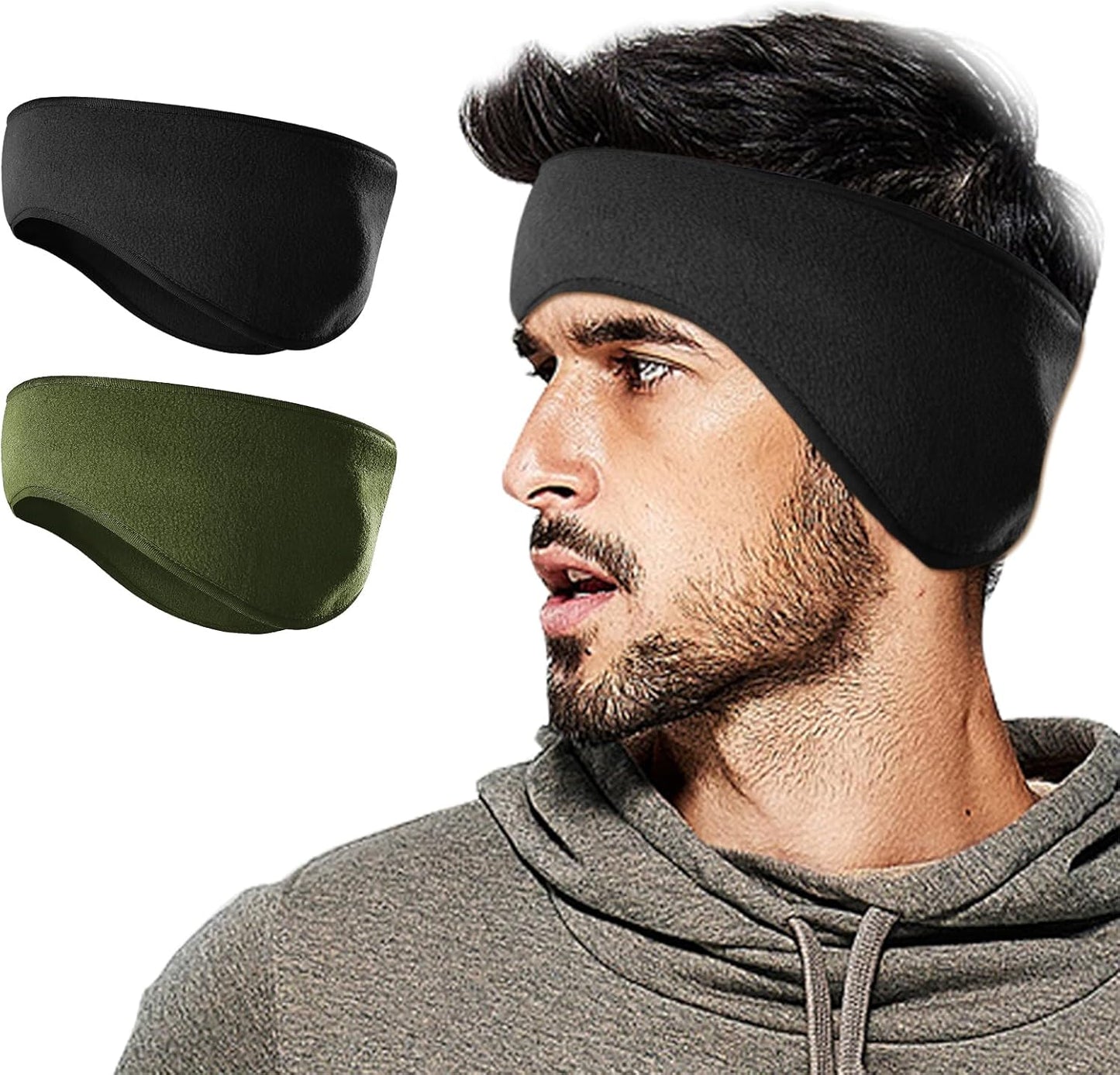 Winter Fleece Ear Warmer Headband for Men Women Kids