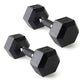 CAP Barbell 10 LB Coated Hex Dumbbell Weight Pair with Black Handle