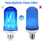 LED Flame Light Bulbs – 2 Pack, 4 Modes, E26 Base