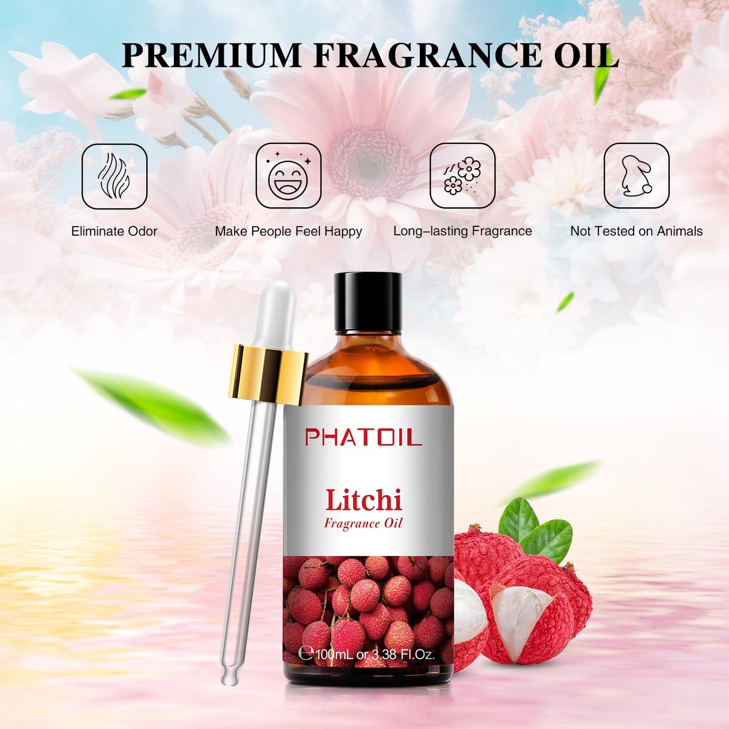 PHATOIL 3.38FL.OZ Coconut & Vanilla Fragrance Oils for Aromatherapy