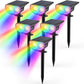 Kyosho Solar Color Spot Lights Outdoor, 9 Lighting Modes Halloween Christmas Lights