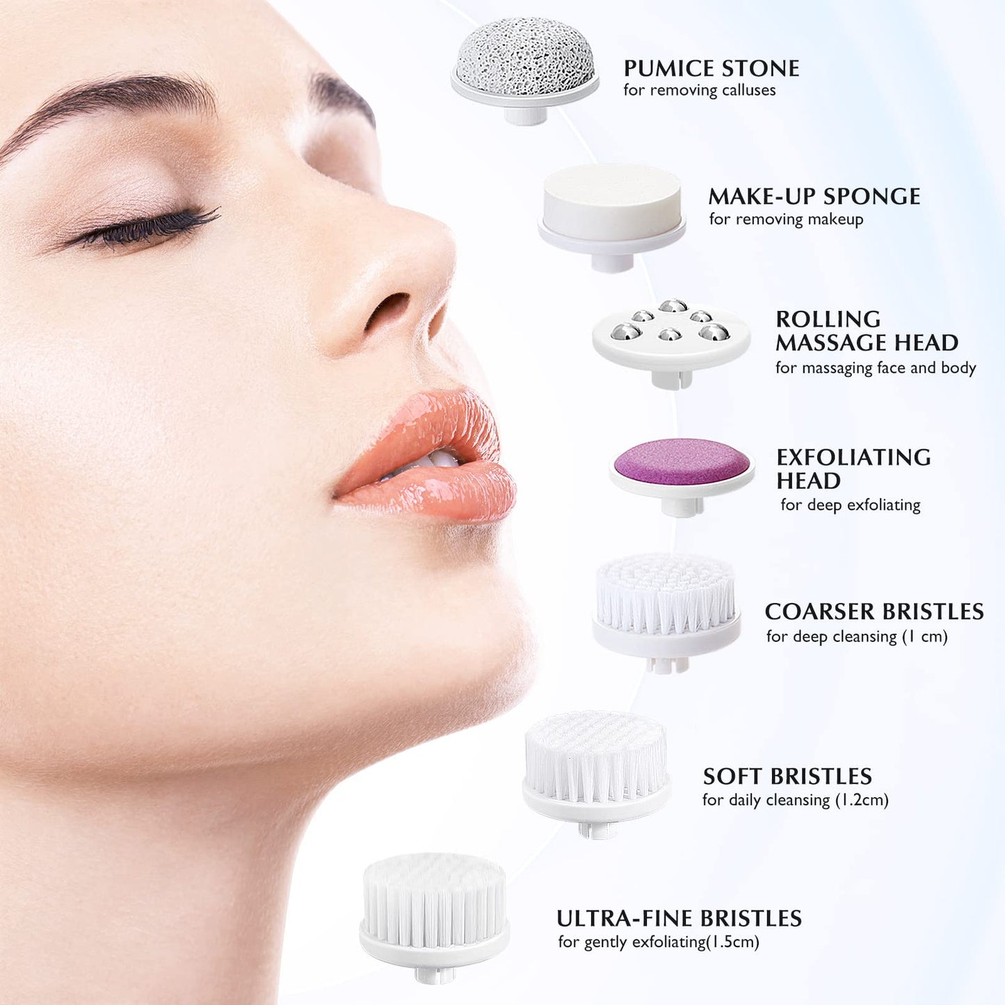 COSLUS Facial Cleansing Brush Silicone Face Scrubber