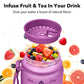 Alwager 32oz Motivational Water Bottles with Time Marker & Fruit Strainer