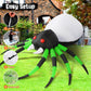 GOOSH 8 FT Width Halloween Inflatables Spider with Magic Light  Halloween Decorations