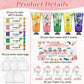 VESPRO 50 Pack Halloween Hand Cream, Facial Mask and Lip Balm Set