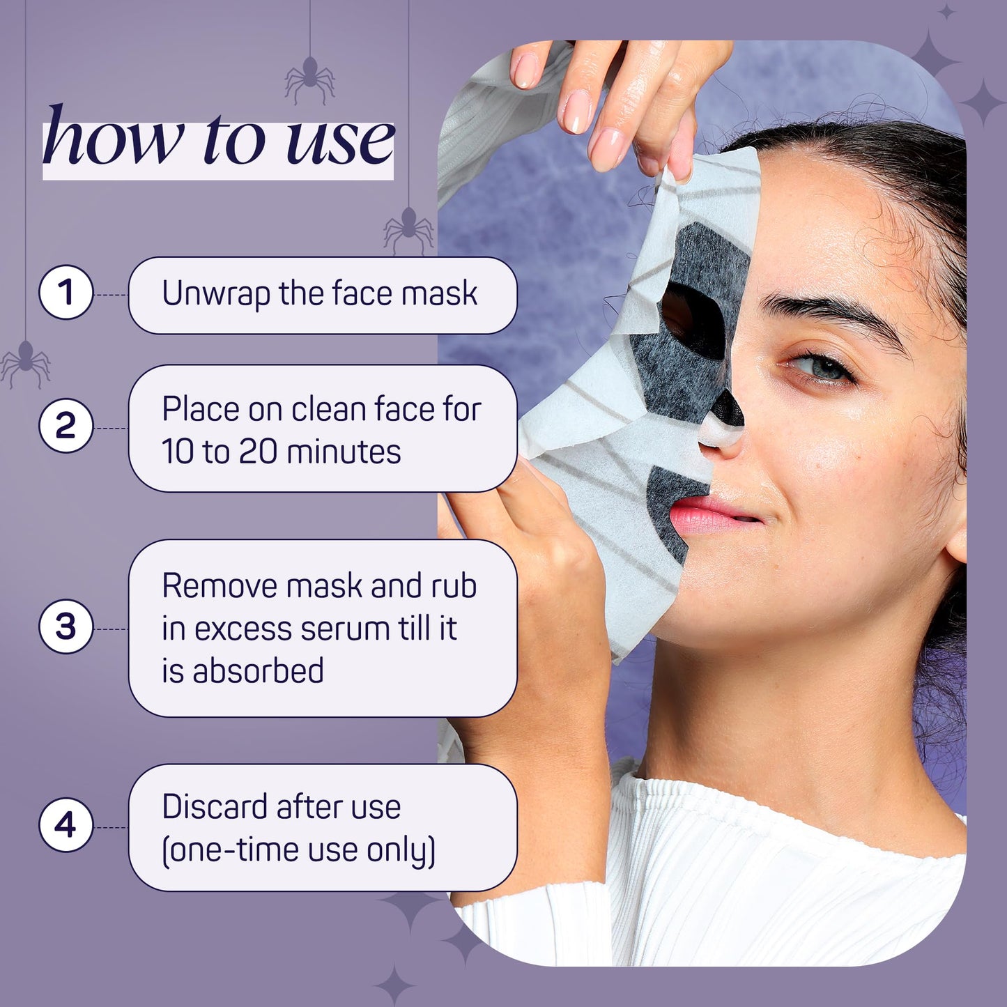 SpaLife Beauty Halloween Face Mask Spooky Glow Bundle | Korean Facial Masks