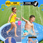 VISTOP Non-Slip Splash Pad for Kids and Dog, Thicken Sprinkler Pool Summer Outdoor Water Toys - Fun Backyard Fountain Play Mat for Baby Girls Boys Children or Pet Dog (67 inch, Blue&Blue)
