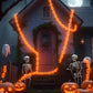 Halloween Battery-Operated Orange LED String Lights