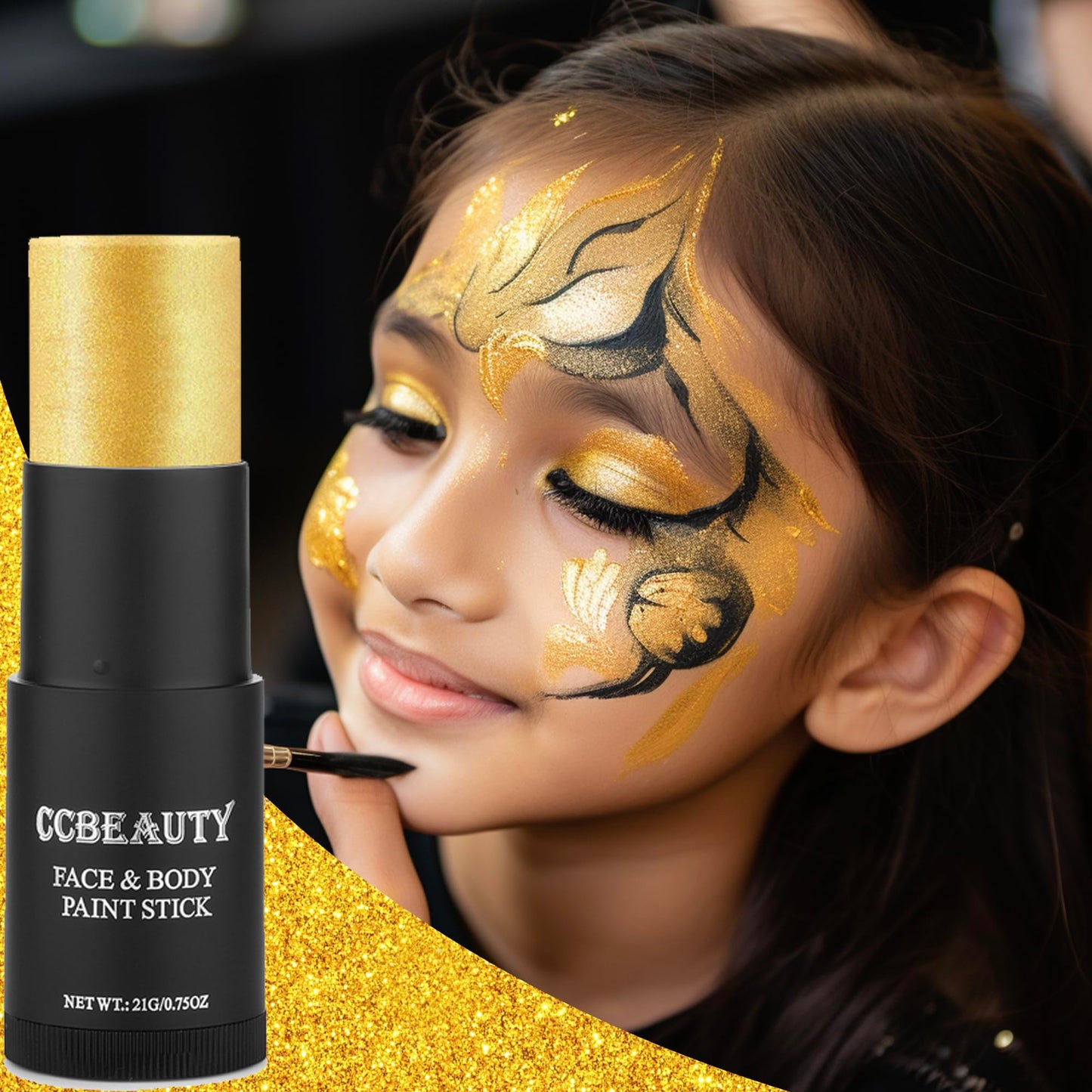 CCbeauty Witch Green Face Paint Stick, Face Painting Kit