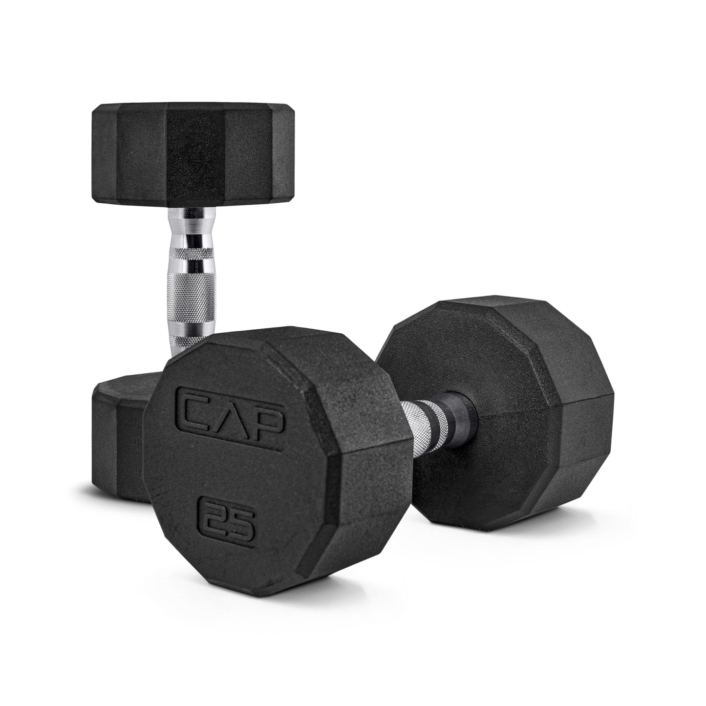 CAP Barbell 10 LB Coated Hex Dumbbell Weight Pair with Black Handle