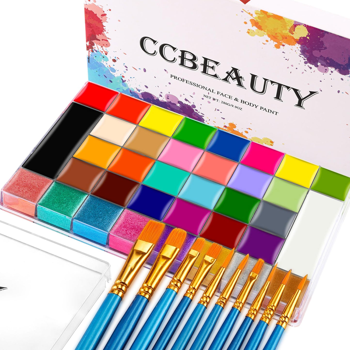 CCbeauty Professional 36 Colors Face Body Paint Kit