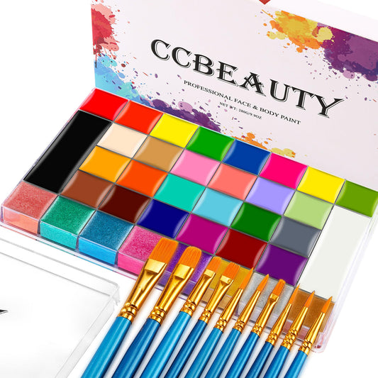 CCbeauty Professional 36 Colors Face Body Paint Kit