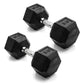 CAP Barbell 10 LB Coated Hex Dumbbell Weight Pair with Black Handle