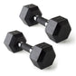 CAP Barbell 10 LB Coated Hex Dumbbell Weight Pair with Black Handle