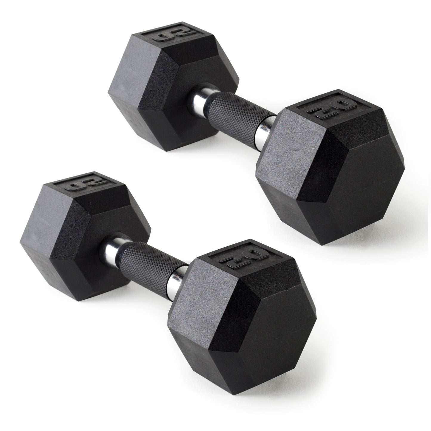 CAP Barbell 10 LB Coated Hex Dumbbell Weight Pair with Black Handle