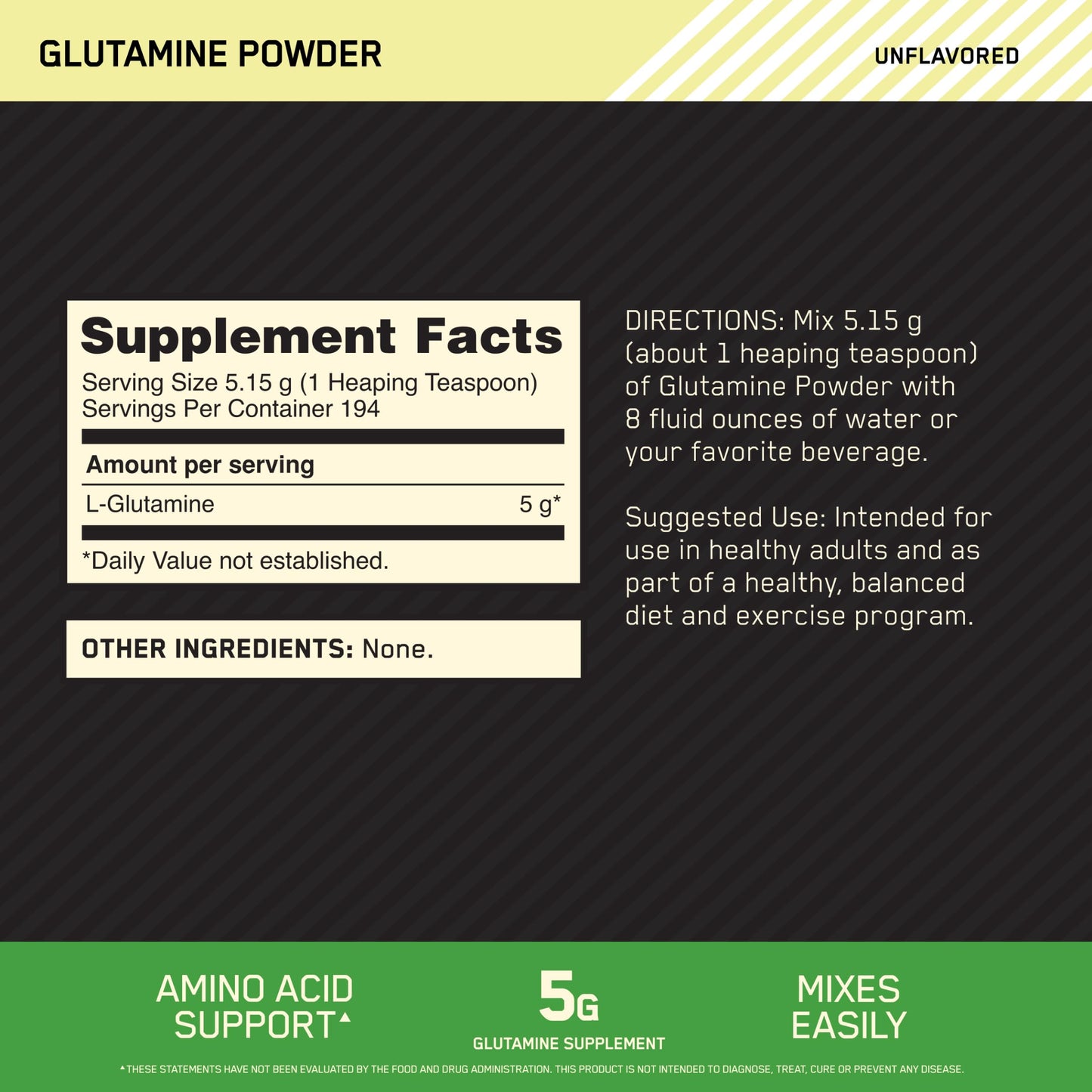 Optimum Nutrition L-Glutamine Muscle Recovery Capsules