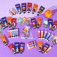 VESPRO 50 Pack Halloween Hand Cream, Facial Mask and Lip Balm Set