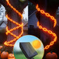 Halloween Battery-Operated Orange LED String Lights
