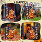 Halloween Lighted Garden Flag for Outside