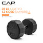CAP Barbell 10 LB Coated Hex Dumbbell Weight Pair with Black Handle