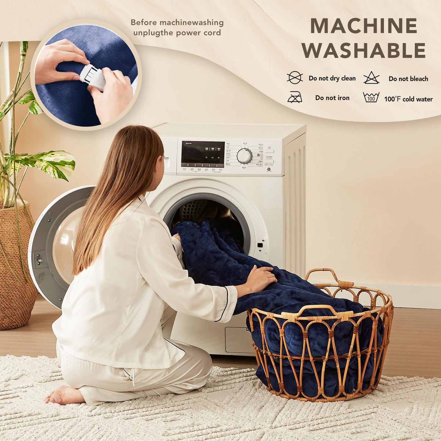 Homemate Heated Blanket Electric Throw