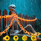Halloween Battery-Operated Orange LED String Lights