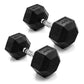 CAP Barbell 10 LB Coated Hex Dumbbell Weight Pair with Black Handle