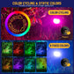Kyosho Solar Color Spot Lights Outdoor, 9 Lighting Modes Halloween Christmas Lights