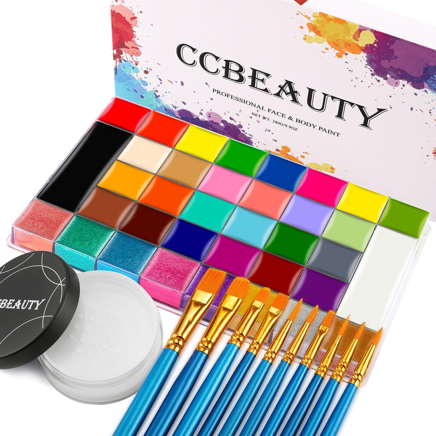 CCbeauty Professional 36 Colors Face Body Paint Kit
