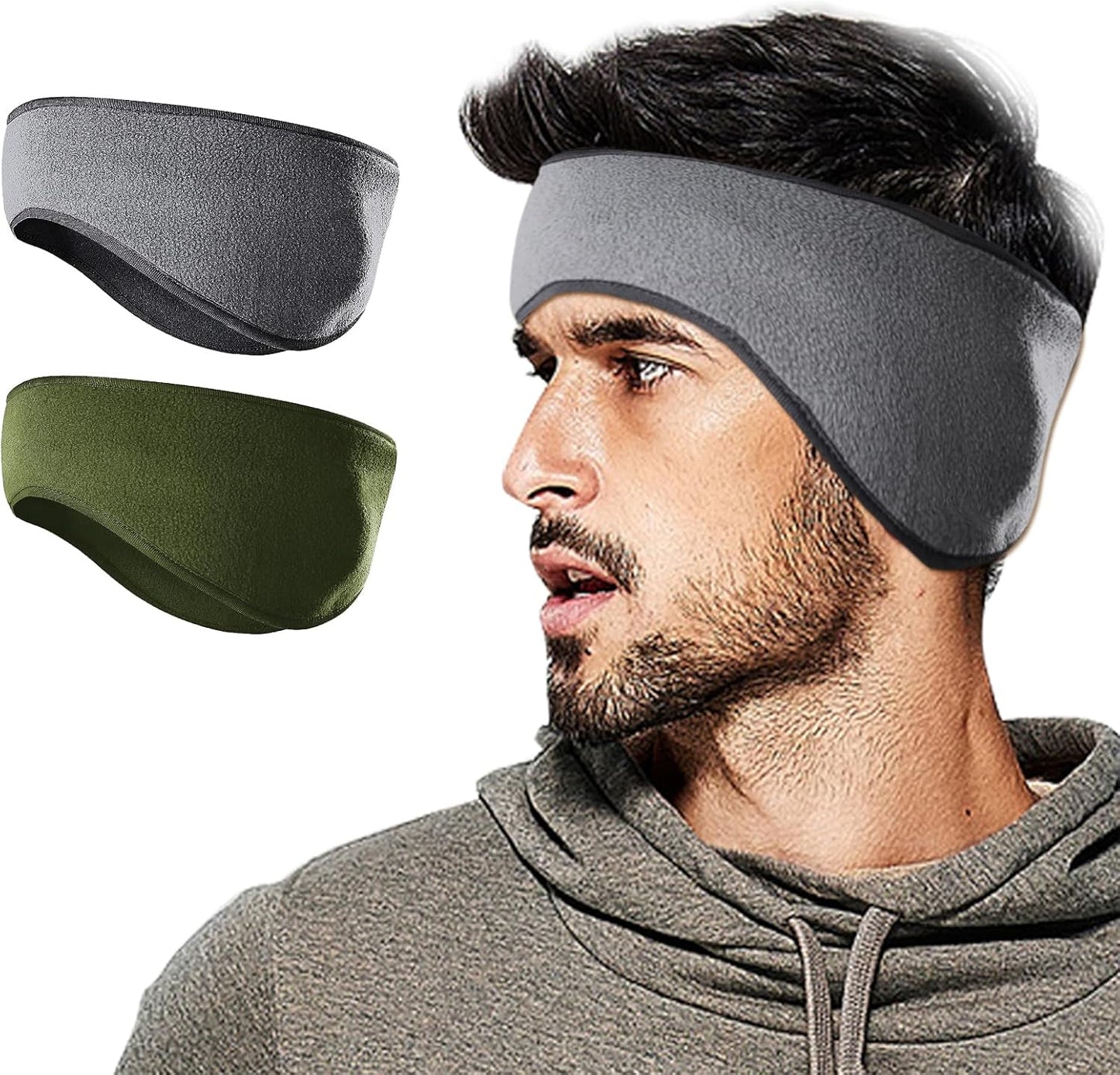 Winter Fleece Ear Warmer Headband for Men Women Kids