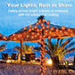 TURNMEON 2-Pack 20ft Maple Leaf LED String Lights